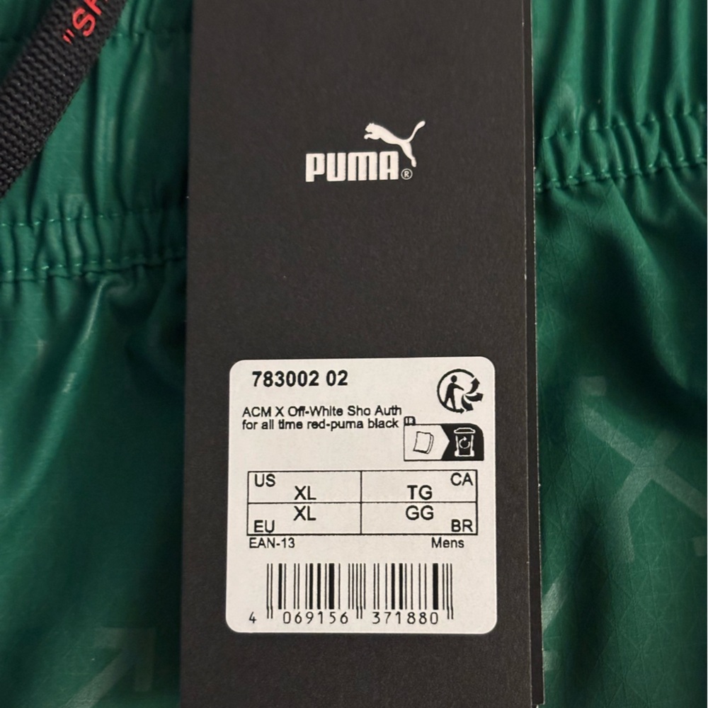 OFF-WHITE x Puma AC Milan Authentic Shorts Red/Black - Picture 3 of 8